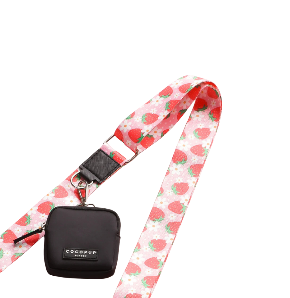 Cocopup London Pupberry Fields Walking Bag Strap on a white background